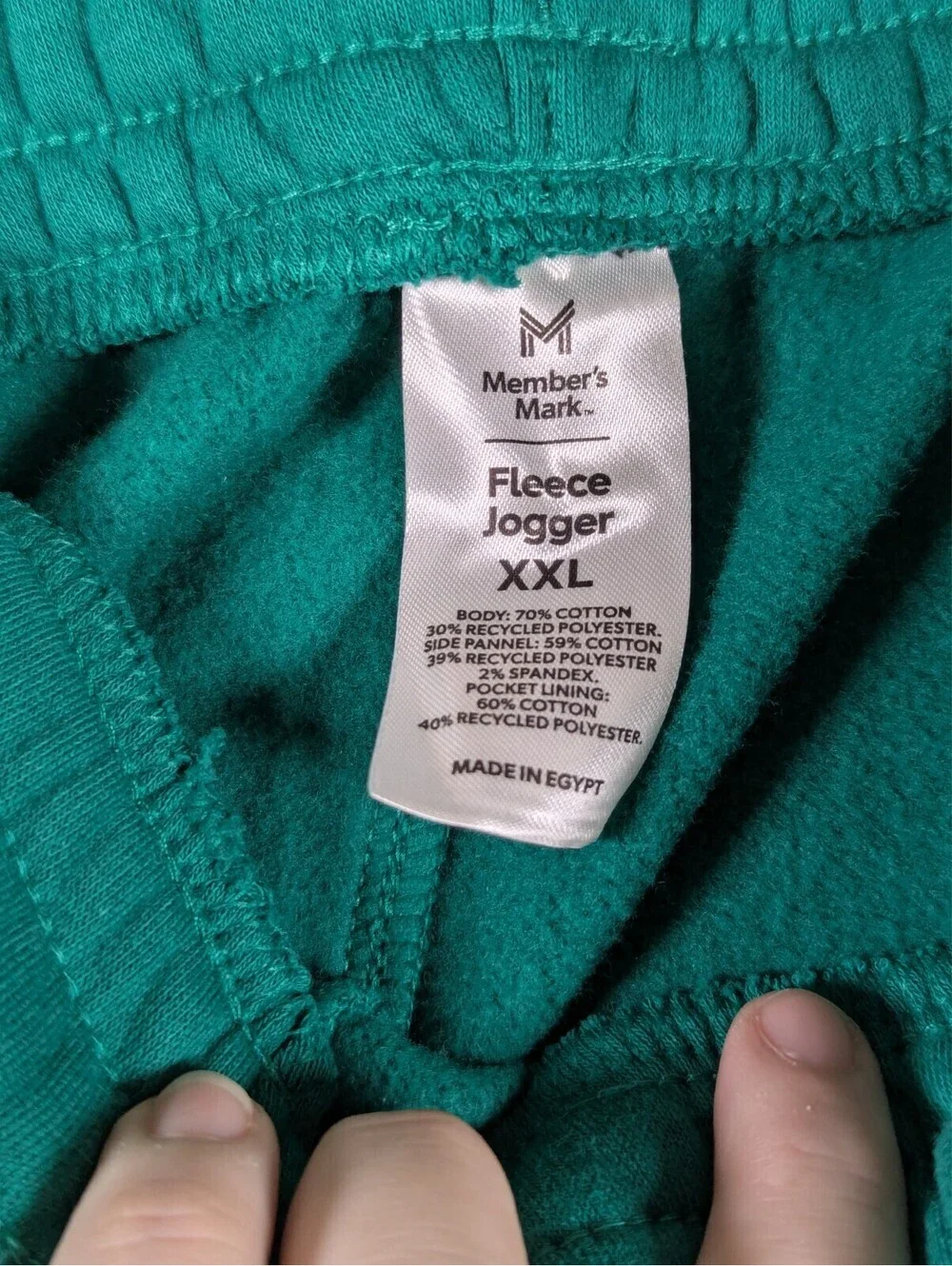 Member's Mark - Men's - Green Classic Fit - Pocket Tech Fleece Pants - Size XXL